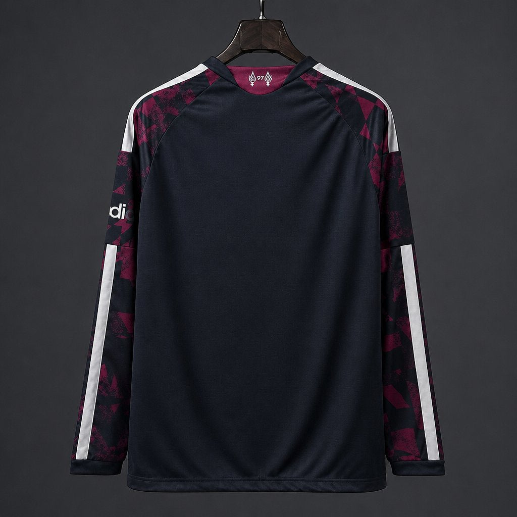 Liverpool Third 3rd Long Sleeved Shirt 26/27 Fan Version - Adults - Free Personalisation!