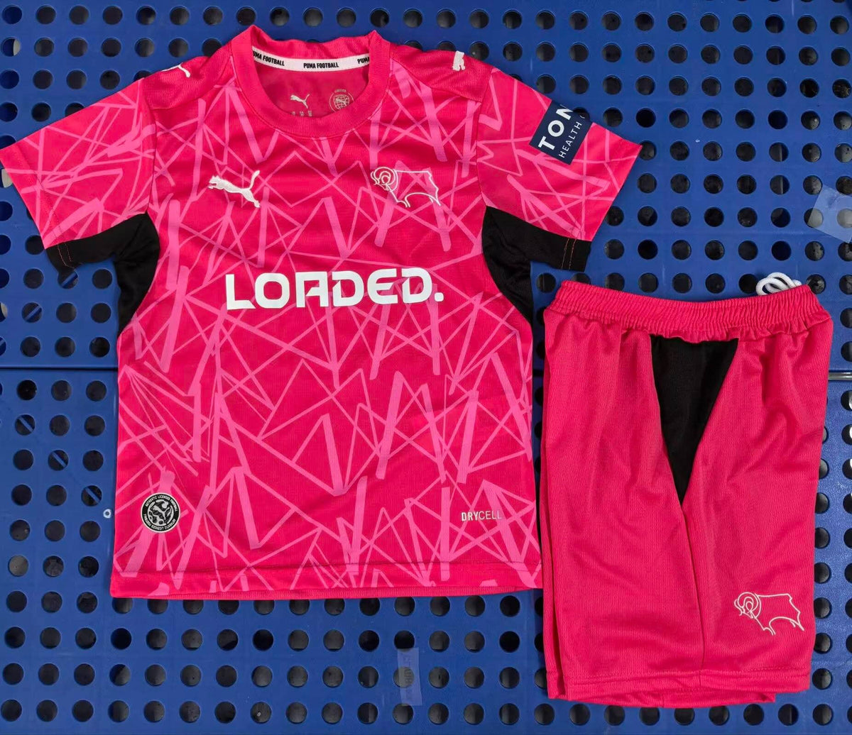 Derby County Away Kit 26/27 Fan Edition - Kids - Free Personalisation + Patches!