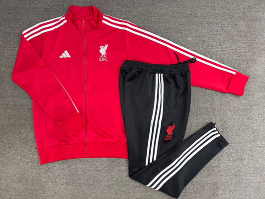 Liverpool Red/Black Tracksuit - Kids and adult sizes