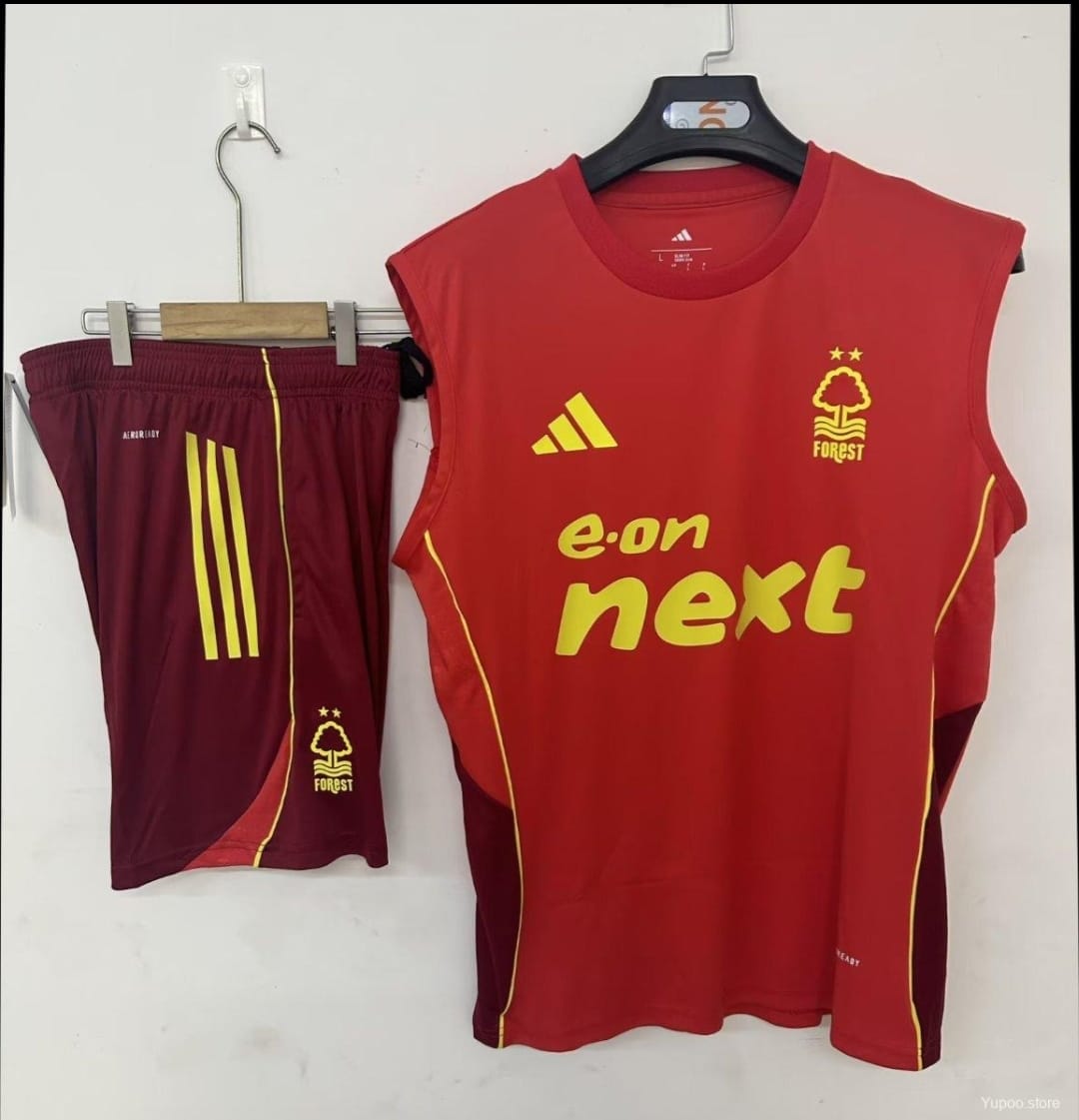 Nottingham Forest Sleeveless Warm Up Kits - Fan Version - Adults