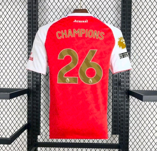 Arsenal 26 Champions Home Shirt - Adults - Free Personalisation!