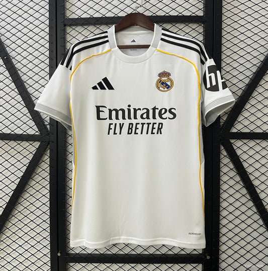 Real Madrid Home Shirt 25/26 Fan Version - Adults - Free Personalisation!
