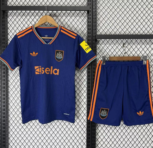 Newcastle United Away Kit 25/26 Fan Version - Kids -  Free Personalisation + Patches!