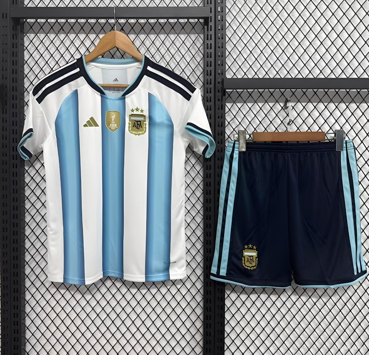 Argentina World Cup 2026 Home Kit Fan Edition - Kids - Free Personalisation