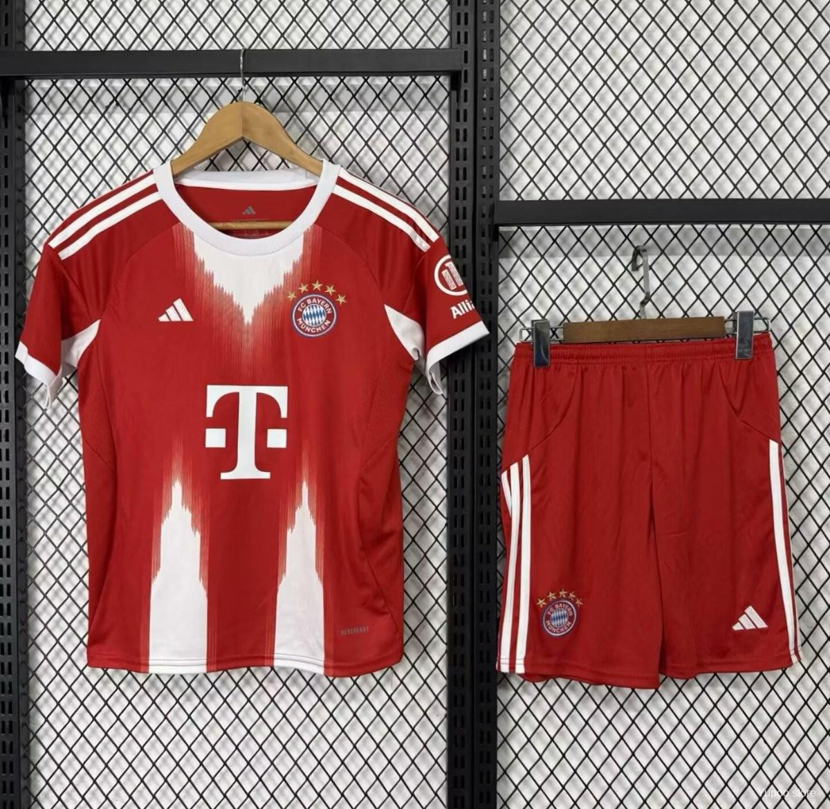 Bayern Munich Home Kit 25/26 Fan Version - Kids - Free Personalisation + Patches!