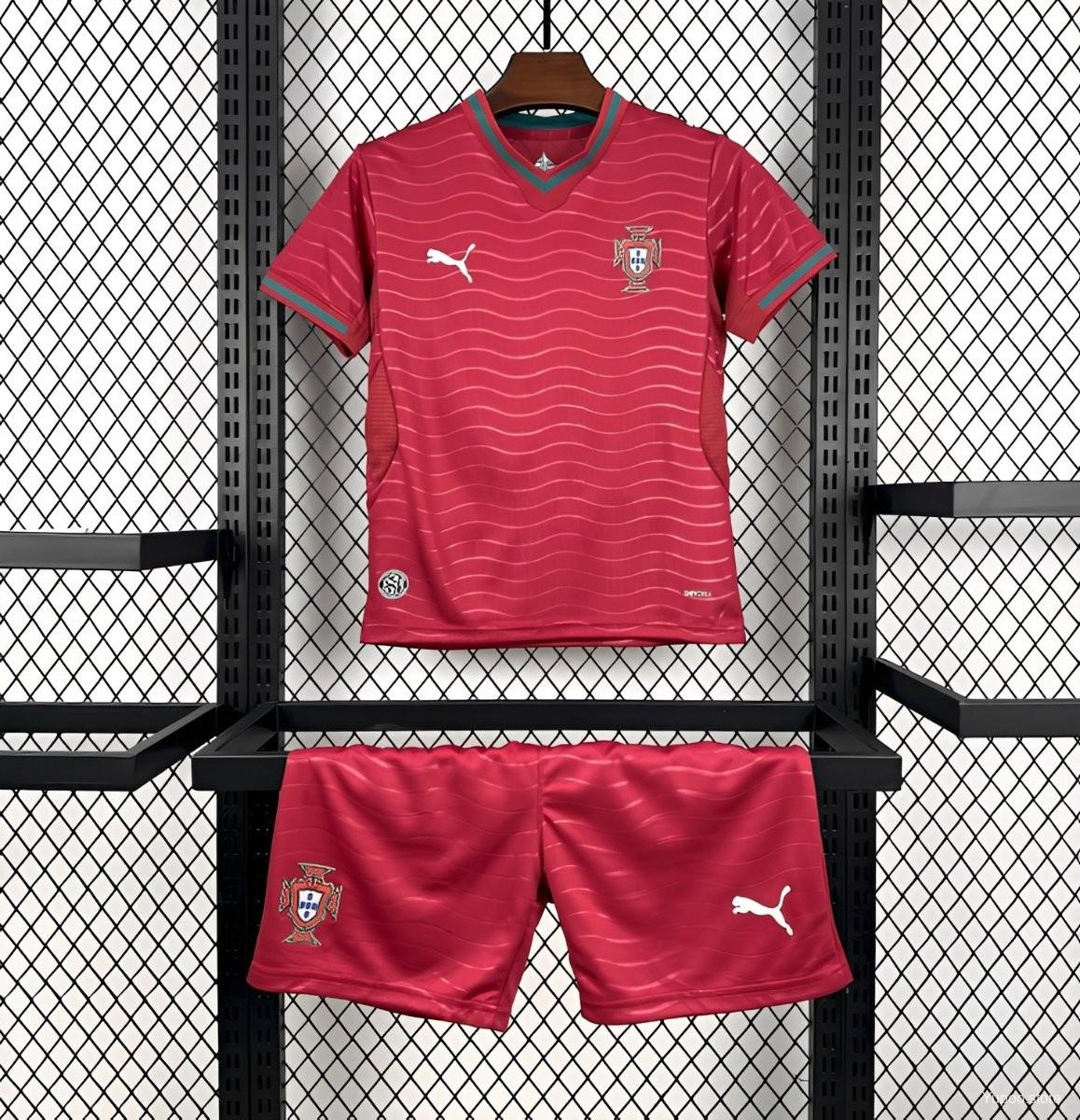 Portugal World Cup 2026 Home Kit Fan Edition - Kids - Free Personalisation