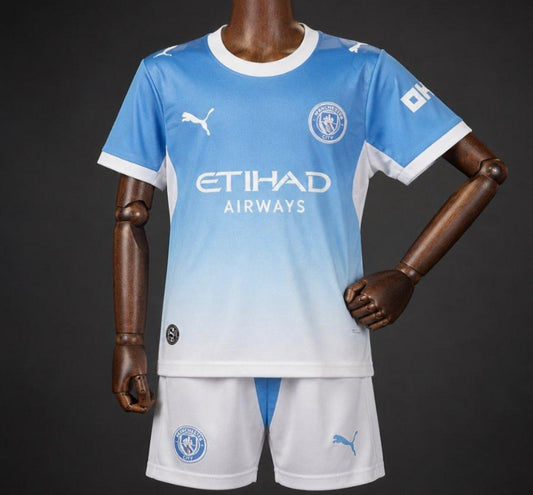 Manchester City 26/27 Home Kit Fan Edition - Kids - Free Personalisation