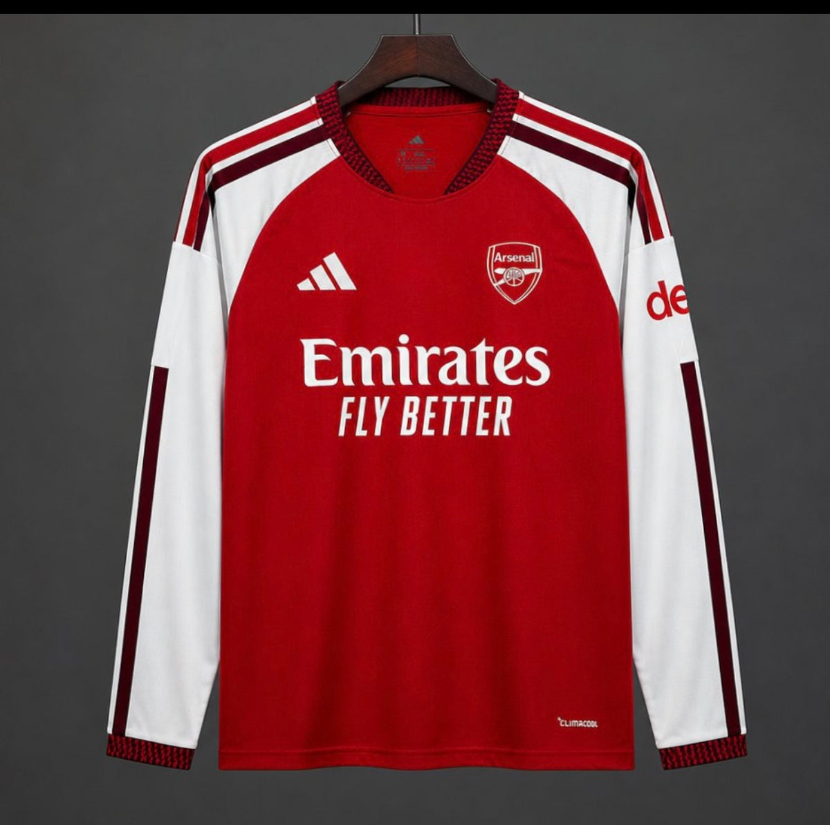 Arsenal Home Long Sleeved Shirt 26/27 Fan Version - Adults - Free Personalisation!