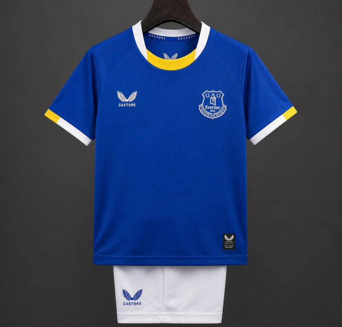 Everton Home Kit 26/27 Fan Version - Kids - Free Personalisation + Patches!