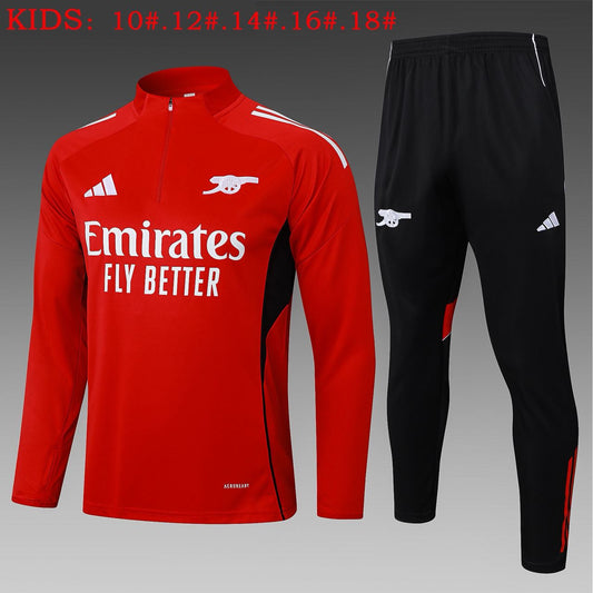 Arsenal Black/Red Tracksuit - Kids and adults Sizes