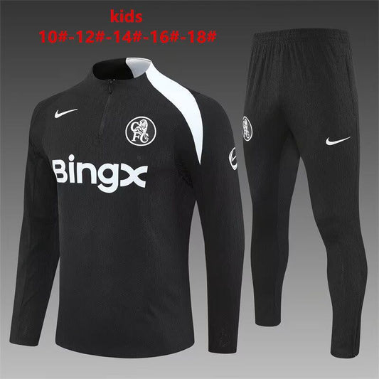 Chelsea Black Tracksuit - Kids and adult sizes