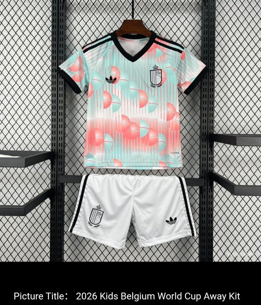 Belgium World Cup 2026 Away Kit Fan Edition - Kids - Free Personalisation