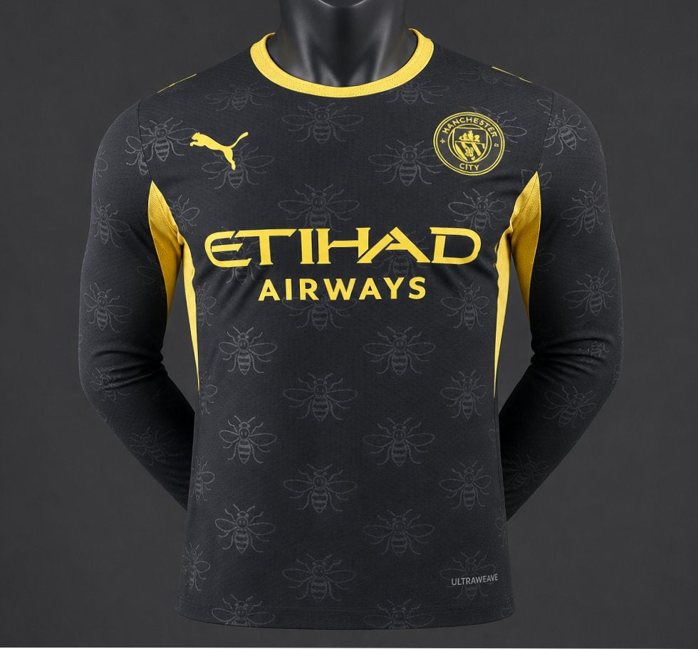 Manchester City Third 3rd Long Sleeved Shirt 26/27 Fan Version - Adults - Free Personalisation!