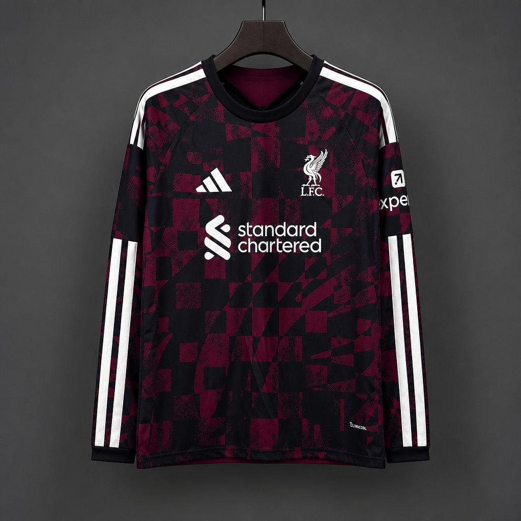 Liverpool Third 3rd Long Sleeved Shirt 26/27 Fan Version - Adults - Free Personalisation!