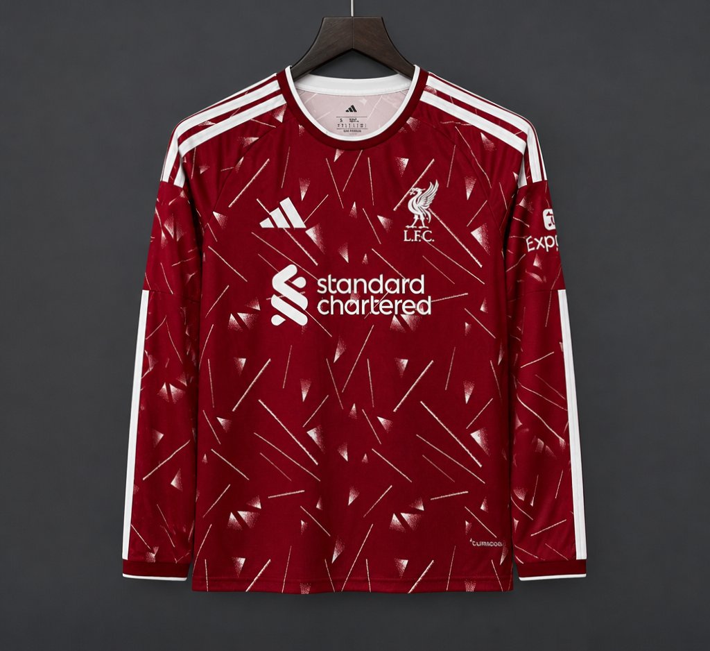 Liverpool Home Long Sleeved Shirt 26/27 Fan Version - Adults - Free Personalisation!