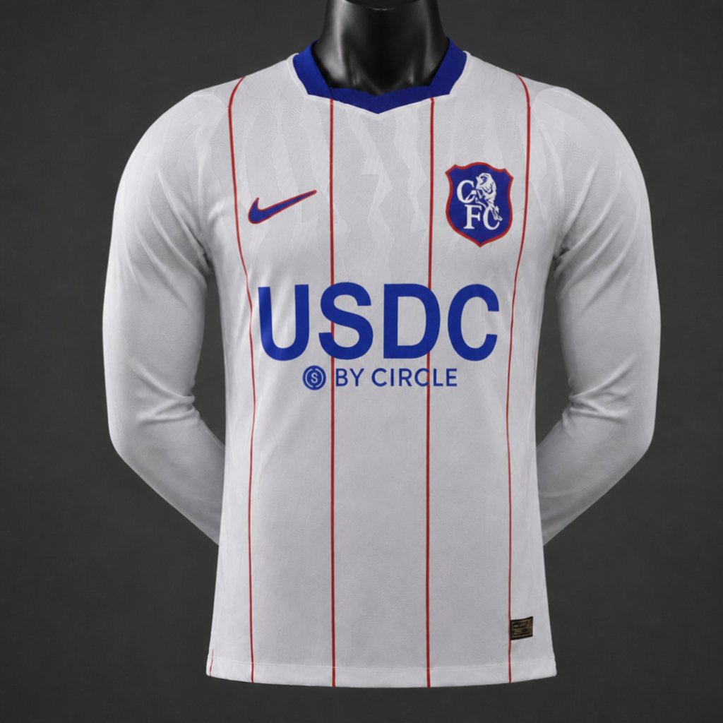 Chelsea Third 3rd Long Sleeved Shirt 26/27 Fan Version - Adults - Free Personalisation!
