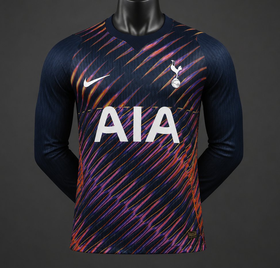 Tottenham Hotspur Third 3rd Long Sleeved Shirt 26/27 Fan Version - Adults - Free Personalisation!
