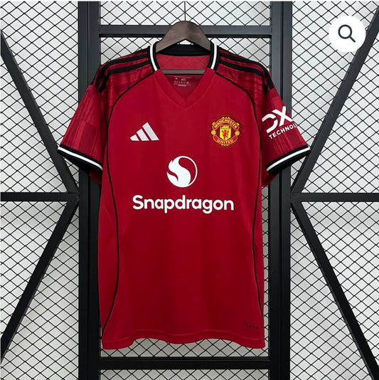 Manchester United Home Shirt 25/26 Fan Version - Adults - Free Personalisation!