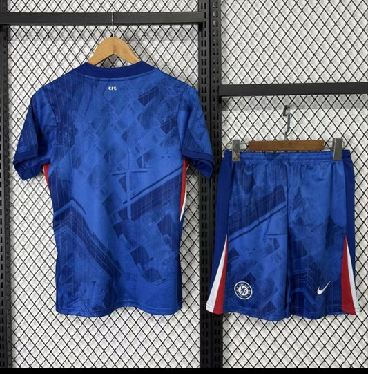 Chelsea Home Kit 25/26 Fan Version - Kids - Free Personalisation + Patches!