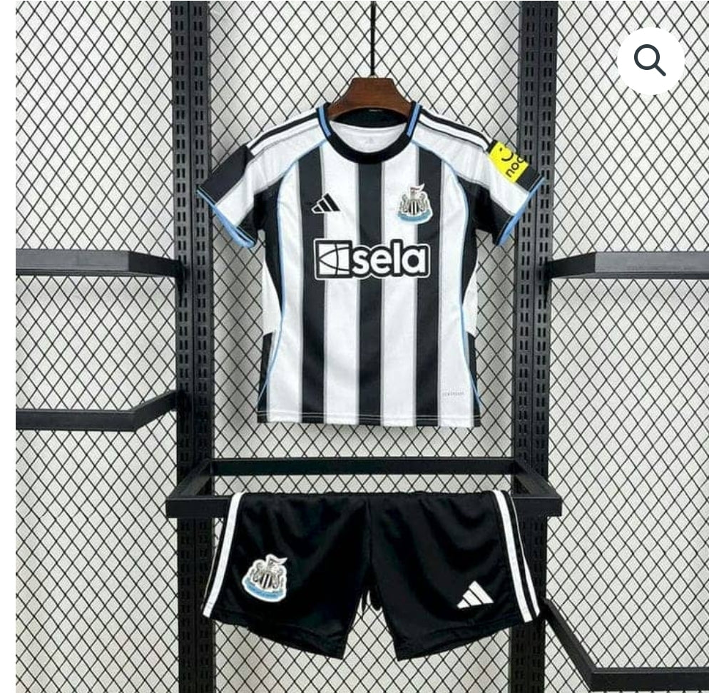 Newcastle United Home Kit 25/26 Fan Edition - Kids -  Free Personalisation + Patches!