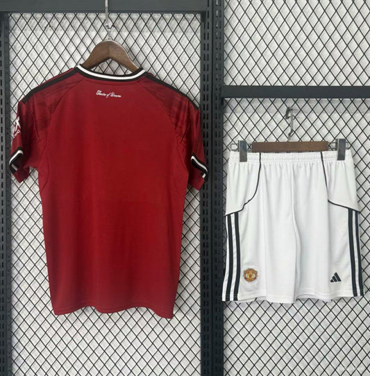Manchester United Home Kit 25/26 Fan Edition - Kids - Free Personalisation + Patches!