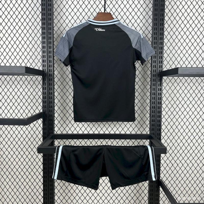 Aston Villa Away Kit 25/26 Fan Edition - Kids - Free Personalisation + Patches!