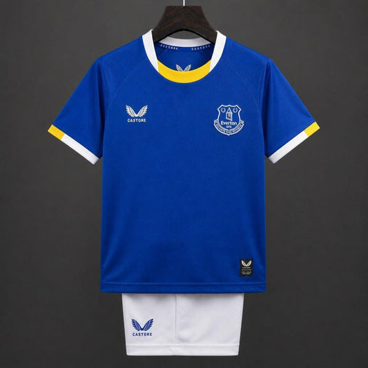 Everton Home Kit 26/27 Fan Version - Kids - Free Personalisation + Patches!