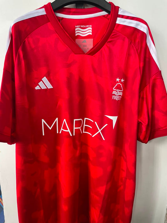 Nottingham Forest Adult Home Shirt 26/27 Avaliable Today with Sponsor