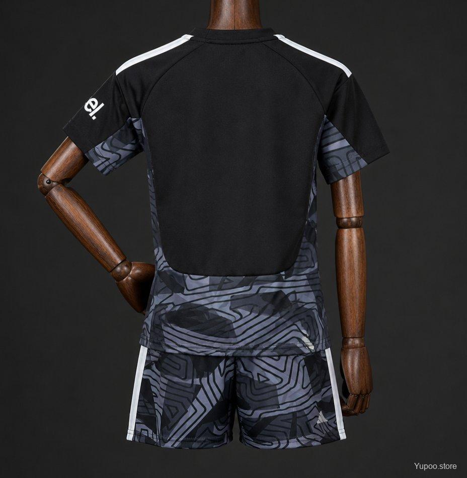 Arsenal Black Goalkeeper Kit 26/27 Fan Version - Kids - Free Personalisation + Patches!