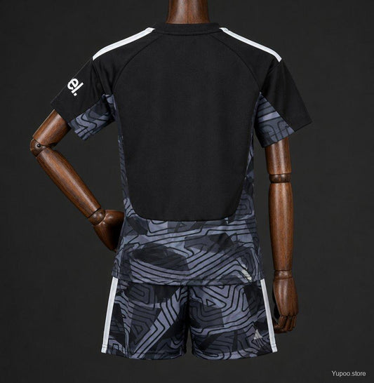 Arsenal Black Goalkeeper Kit 26/27 Fan Version - Kids - Free Personalisation + Patches!