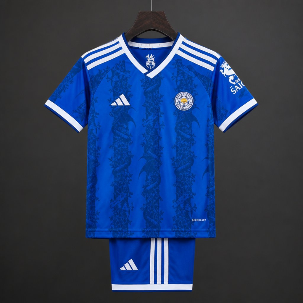Leicester city Home Kit 26/27 Fan Edition - Kids - Free Personalisation + Patches!