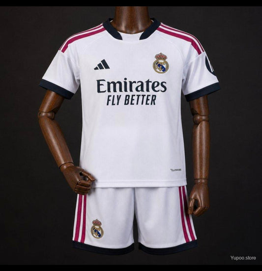 Real Madrid Home Kit 26/27 Fan Edition - Kids - Free Personalisation + Patches!