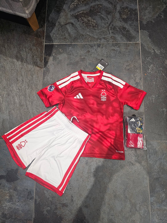 Nottingham Forest Home Kit 26/27 Fan Edition - Kids - Free Personalisation + Patches!
