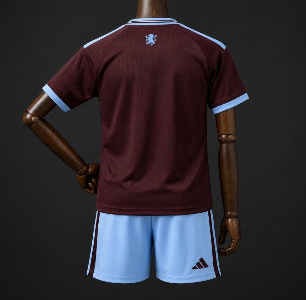 Aston Villa Home Kit 26/27 Fan Edition - Kids - Free Personalisation + Patches!