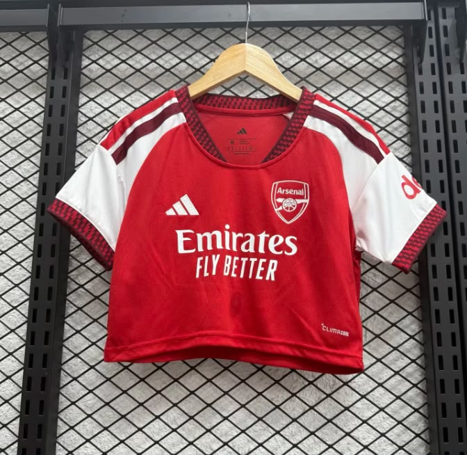 Arsenal Home Crop Shirt 26/27 Fan Version - Adults - Free Personalisation!