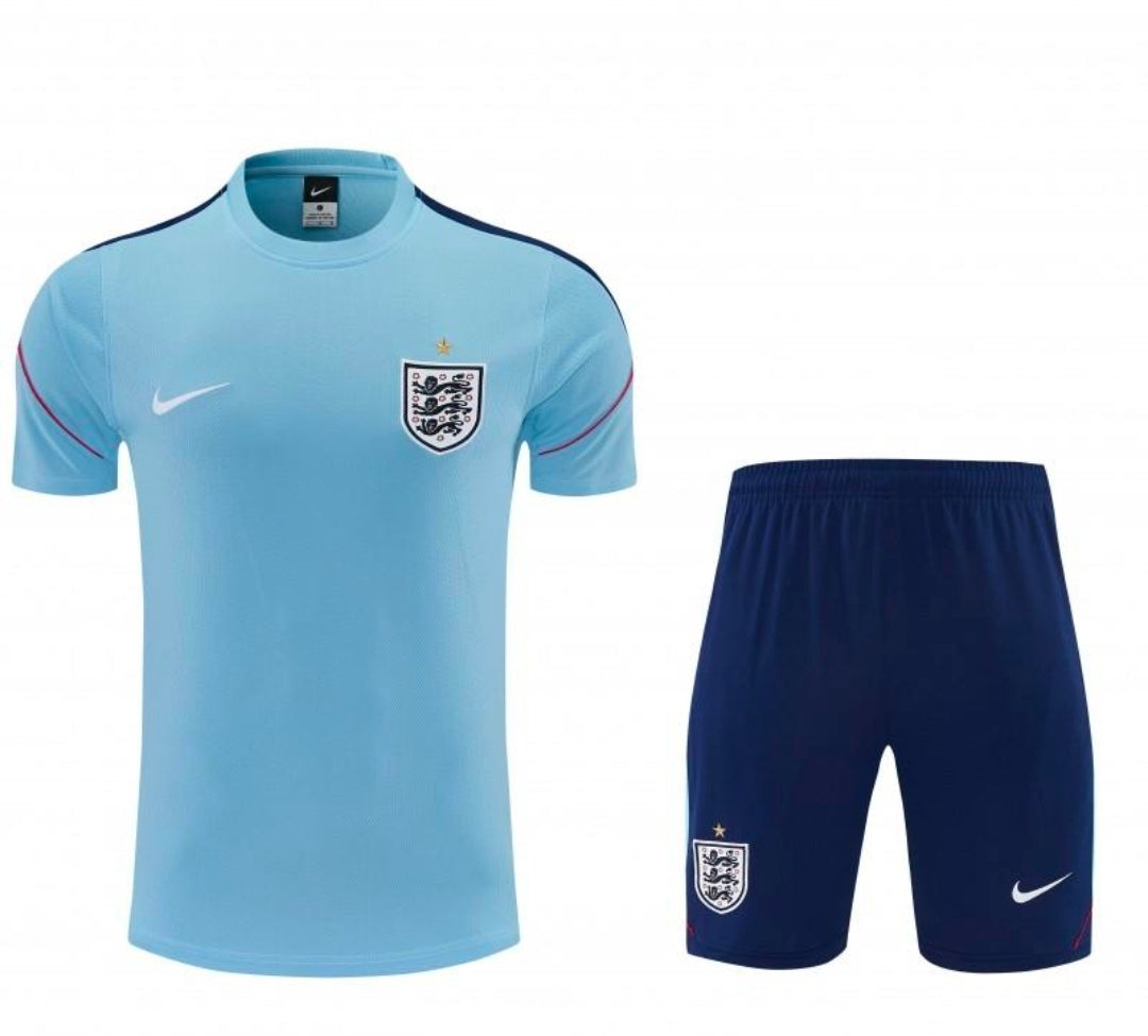 England 2026 World Cup Blue Short And Shirt Set  - Kids and adults Sizes
