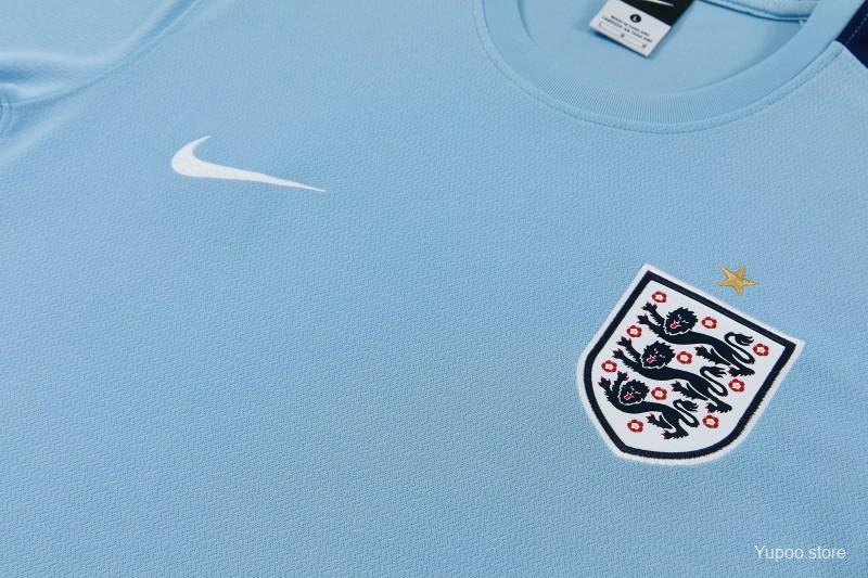 England 2026 World Cup Blue Short And Shirt Set  - Kids and adults Sizes