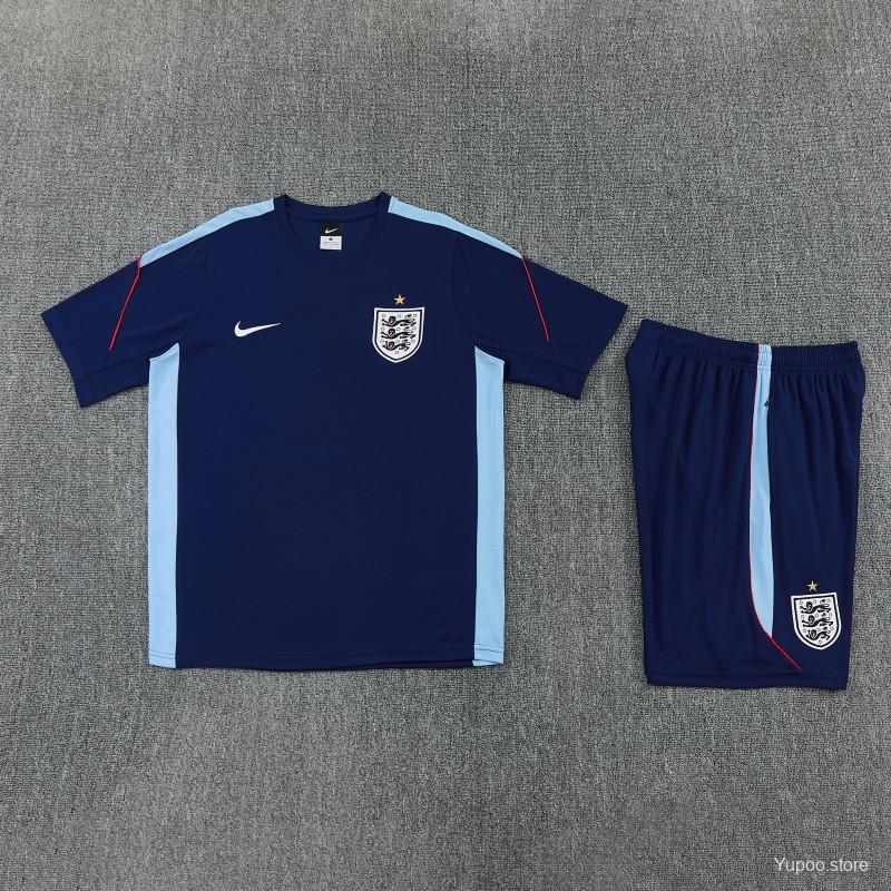 England 2026 World Cup Navy Short And Shirt Set  - Kids and adults Sizes