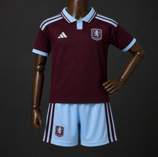 Aston Villa Home Kit 26/27 Fan Edition - Kids - Free Personalisation + Patches!